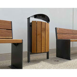 Street litter bin 50 litre capacity Silaos model Outdoor waste management solution Public area trash bin Municipal garbage can Anti-vandal container City street bin Steel waste receptacle Weather-resistant outdoor bin Lockable trash container High-capacity waste bin Durable garbage bin Hygienic litter container