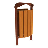 Street litter bin 50 litre capacity Silaos model Outdoor waste management solution Public area trash bin Municipal garbage can Anti-vandal container City street bin Steel waste receptacle Weather-resistant outdoor bin Lockable trash container High-capacity waste bin Durable garbage bin Hygienic litter container