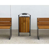 Street litter bin 50 litre capacity Silaos model Outdoor waste management solution Public area trash bin Municipal garbage can Anti-vandal container City street bin Steel waste receptacle Weather-resistant outdoor bin Lockable trash container High-capacity waste bin Durable garbage bin Hygienic litter container