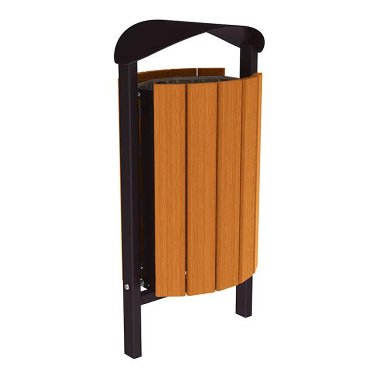 Street litter bin 50 litre capacity Silaos model Outdoor waste management solution Public area trash bin Municipal garbage can Anti-vandal container City street bin Steel waste receptacle Weather-resistant outdoor bin Lockable trash container High-capacity waste bin Durable garbage bin Hygienic litter container