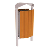 Street litter bin 50 litre capacity Silaos model Outdoor waste management solution Public area trash bin Municipal garbage can Anti-vandal container City street bin Steel waste receptacle Weather-resistant outdoor bin Lockable trash container High-capacity waste bin Durable garbage bin Hygienic litter container