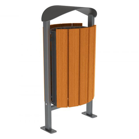 Street litter bin 50 litre capacity Silaos model Outdoor waste management solution Public area trash bin Municipal garbage can Anti-vandal container City street bin Steel waste receptacle Weather-resistant outdoor bin Lockable trash container High-capacity waste bin Durable garbage bin Hygienic litter container