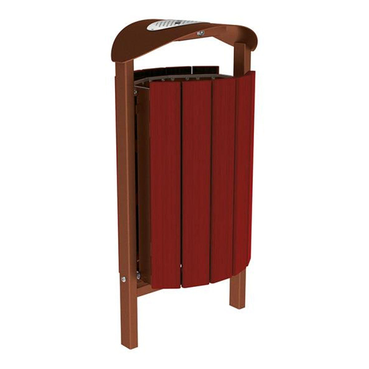 Street litter bin 50 litre capacity Silaos model Outdoor waste management solution Public area trash bin Municipal garbage can Anti-vandal container City street bin Steel waste receptacle Weather-resistant outdoor bin Lockable trash container High-capacity waste bin Durable garbage bin Hygienic litter container