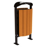 Street litter bin 50 litre capacity Silaos model Outdoor waste management solution Public area trash bin Municipal garbage can Anti-vandal container City street bin Steel waste receptacle Weather-resistant outdoor bin Lockable trash container High-capacity waste bin Durable garbage bin Hygienic litter container