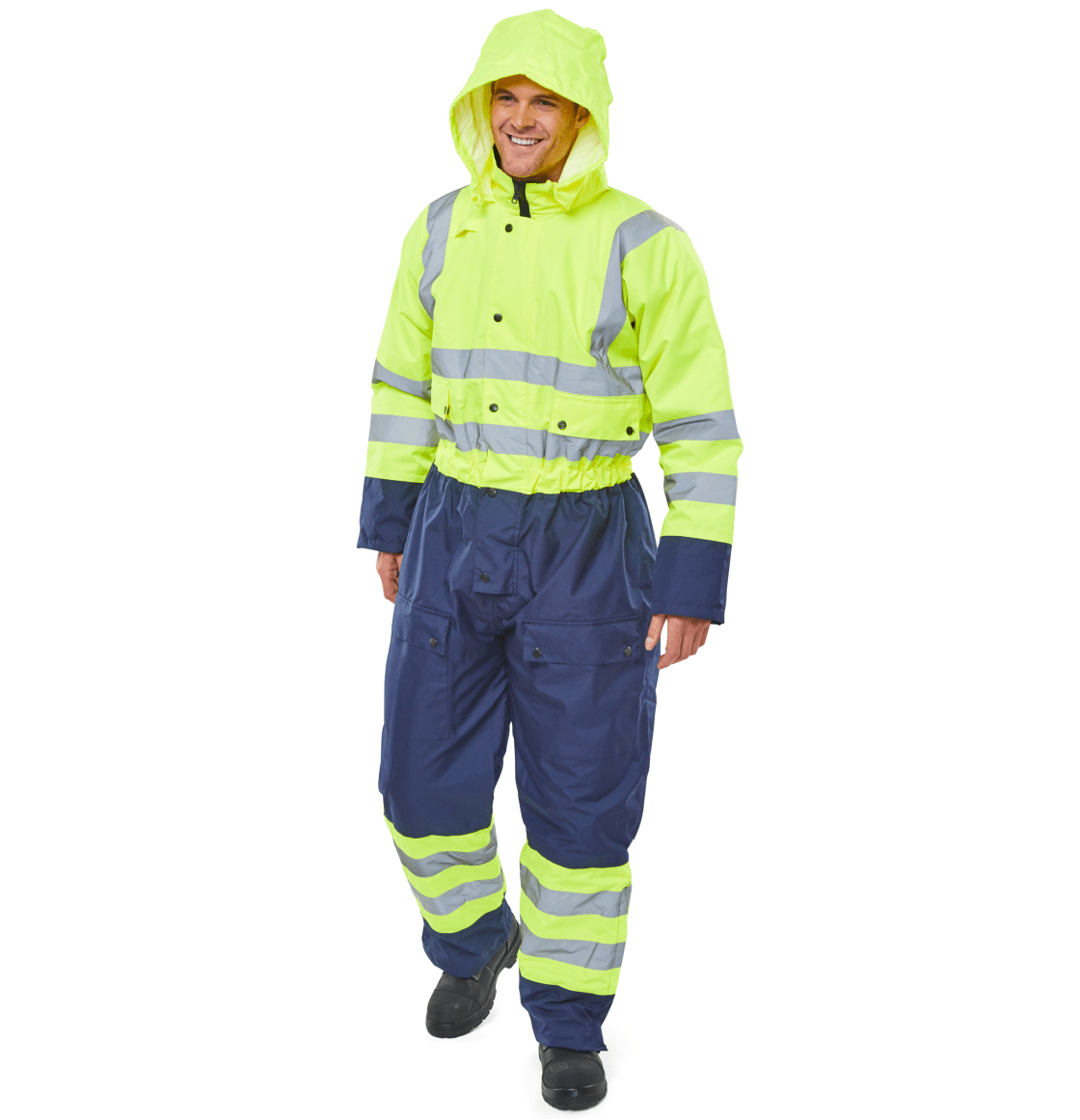 Beeseen Two Tone Hi-Vis Thermal Waterproof Coveralls
