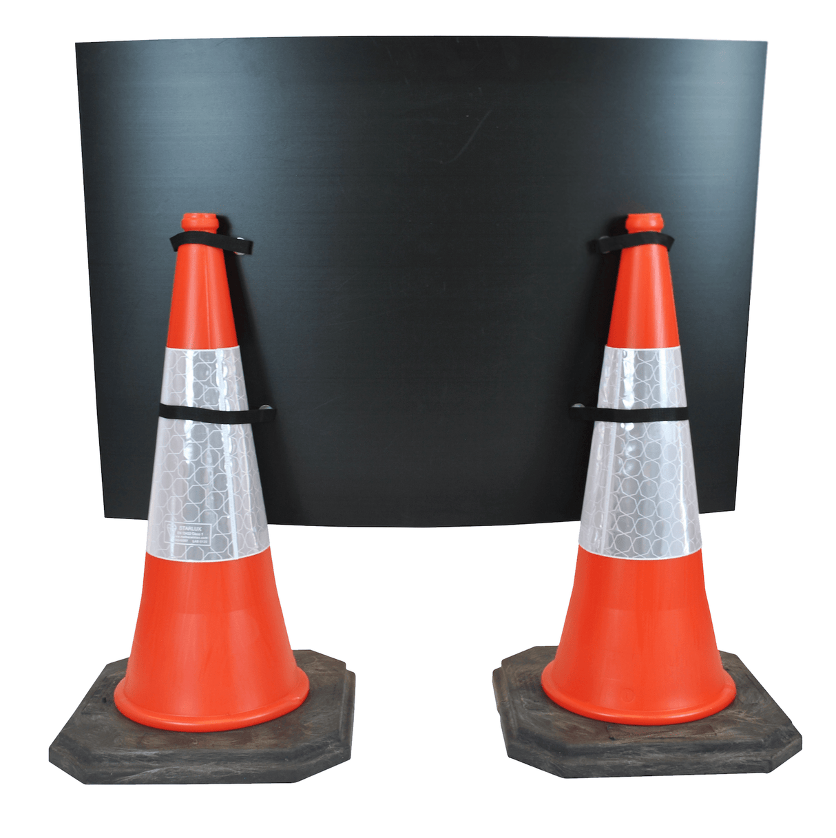 traffic-cone-road-mounted-signs-signage-warning-symbols-caution-directional-constuction-hazard-roadway-motorway-custom-roadwork-heavy-duty-reflective-caution-site-pedestrian-safety-plastic-portable-stackable-highway-uk