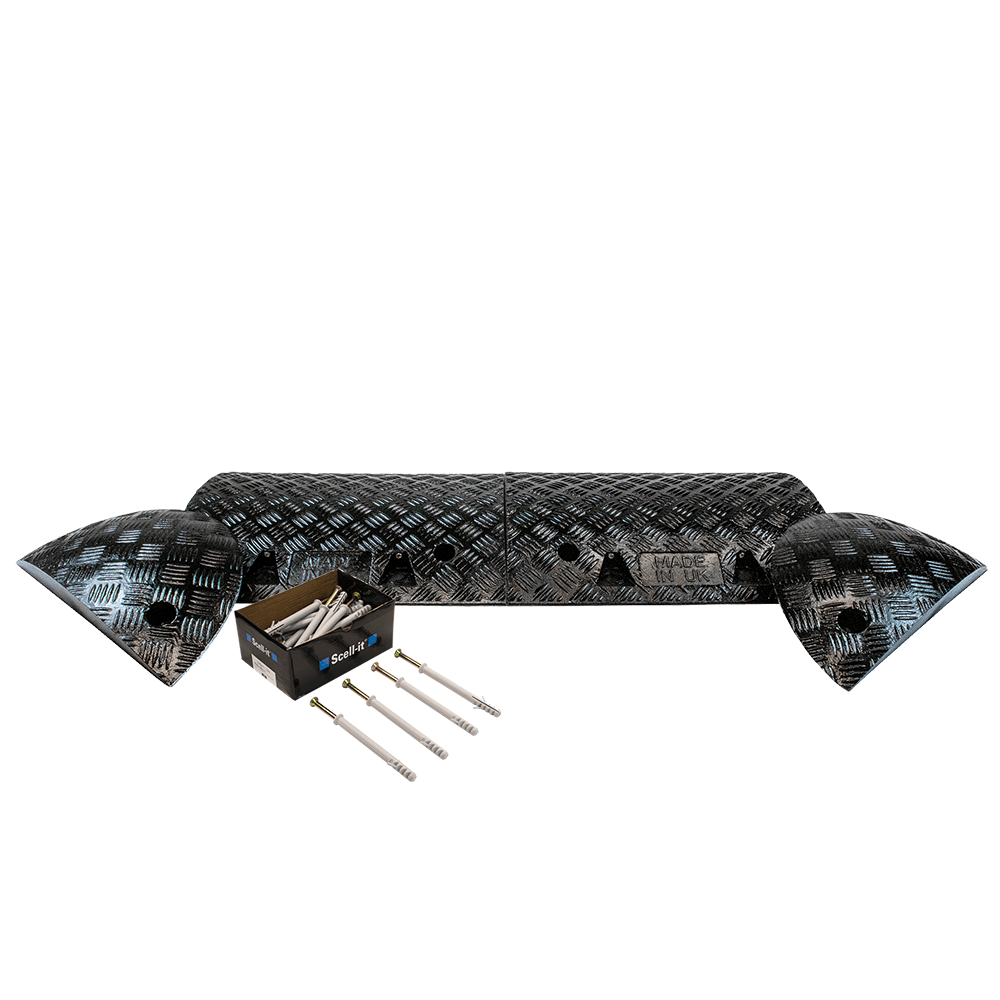 All Black Speed Bump Complete Kit 50mm - 10mph or 75mm - 5mph