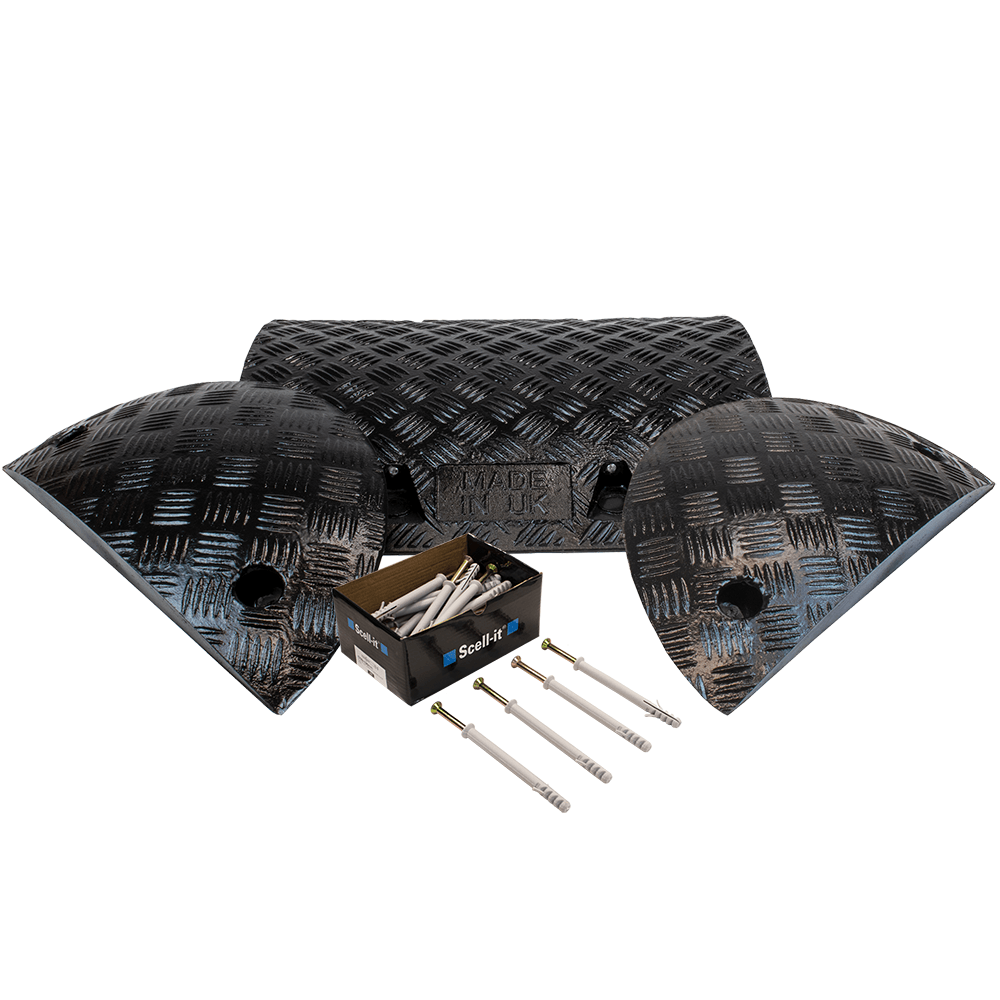 All Black Speed Bump Complete Kit 50mm - 10mph or 75mm - 5mph