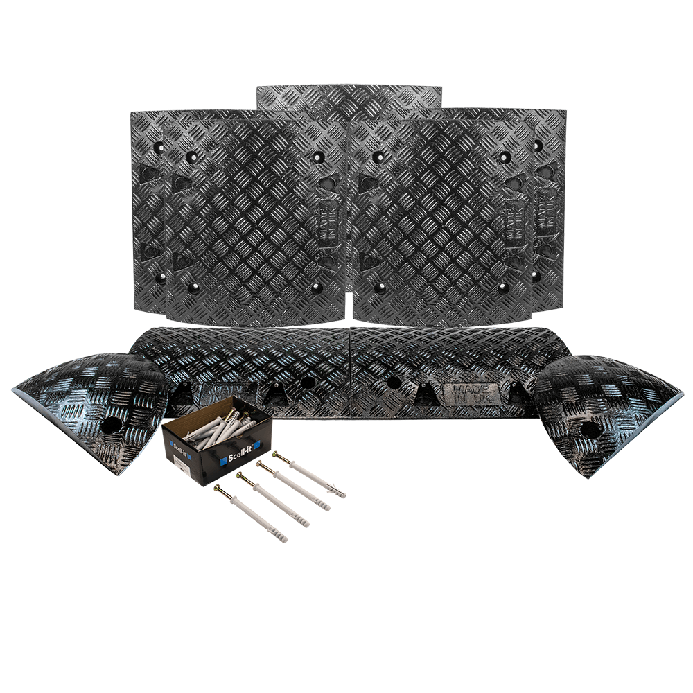 All Black Speed Bump Complete Kit 50mm - 10mph or 75mm - 5mph