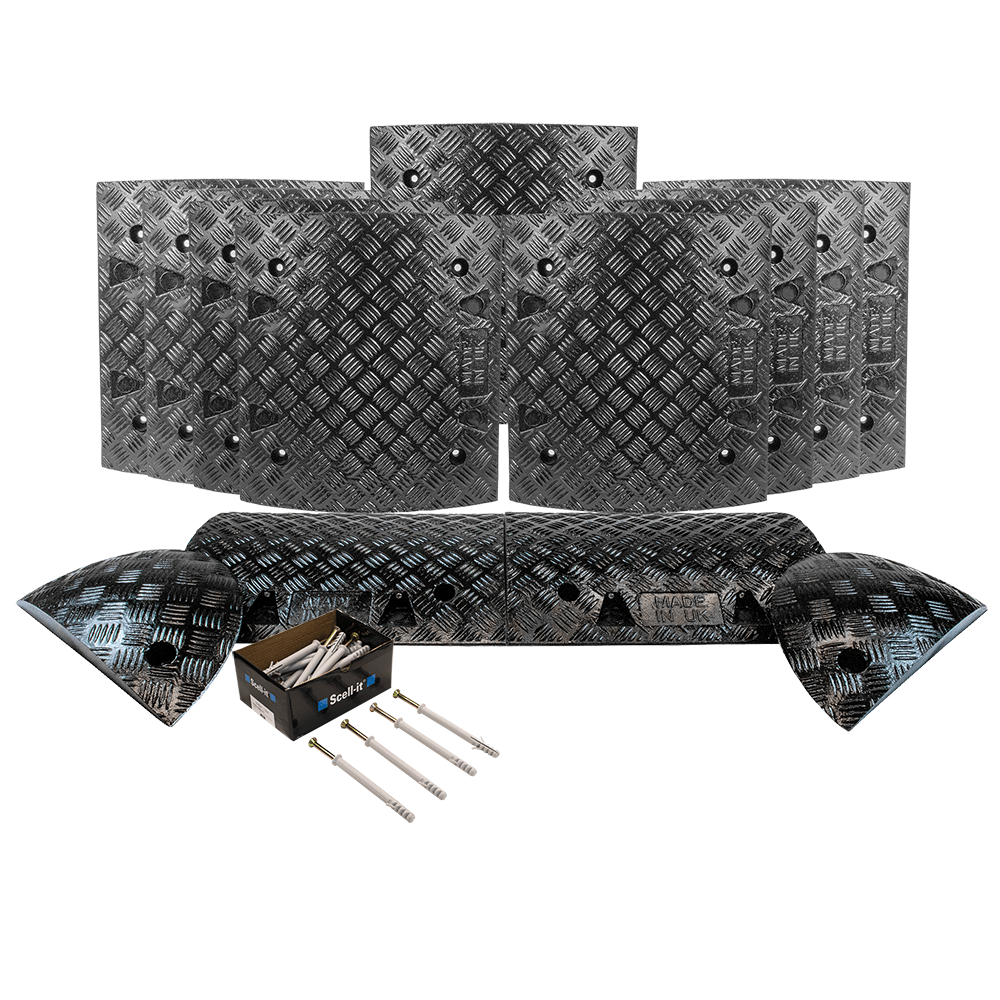 All Black Speed Bump Complete Kit 50mm - 10mph or 75mm - 5mph