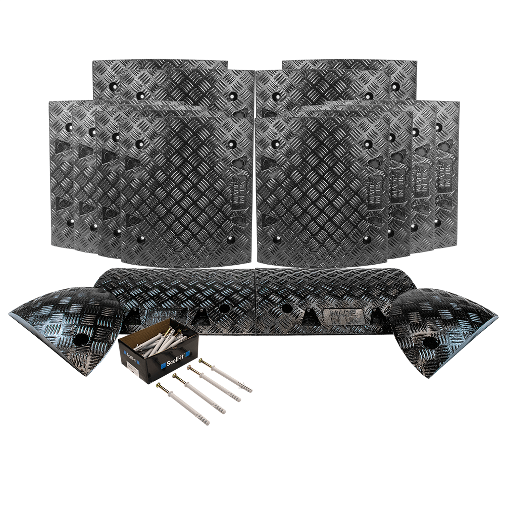 All Black Speed Bump Complete Kit 50mm - 10mph or 75mm - 5mph