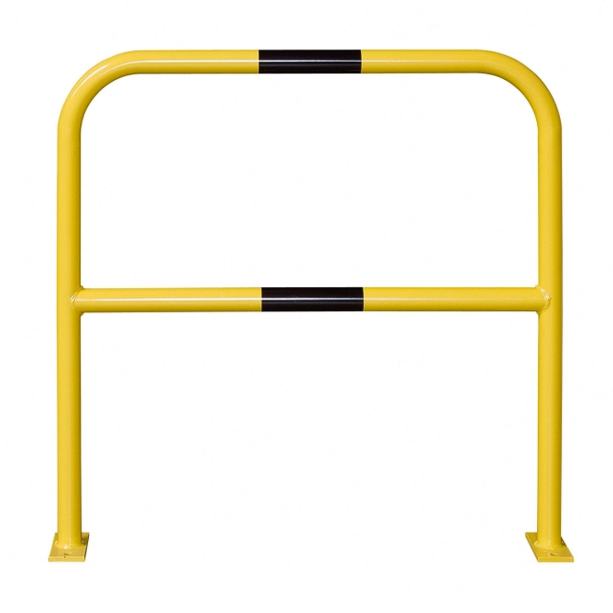 Steel-Hoop-Guard-Indoor-Use-1,000-x-1,000mmL-Powder-Coated-Surface-Fix-Yellow-Black-Traffic-Safety-Equipment-Protective-Barrier-Safety-Guard-Steel-Bollard-