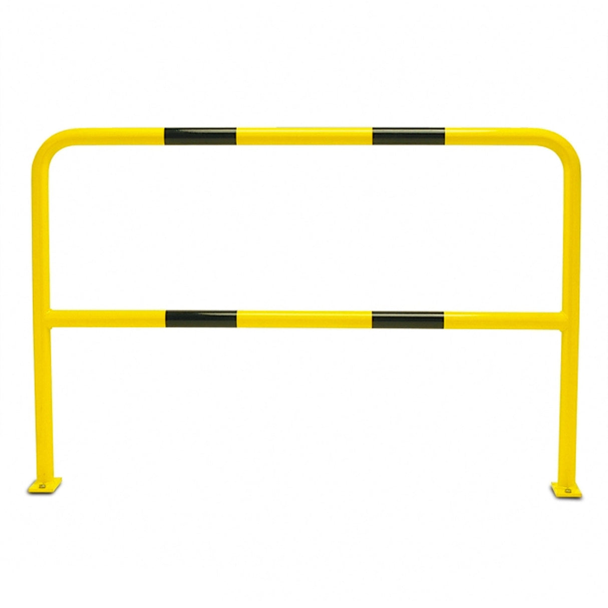 Steel-Hoop-Guard-Indoor-Use-1,000-x-1,000mmL-Powder-Coated-Surface-Fix-Yellow-Black-Traffic-Safety-Equipment-Protective-Barrier-Safety-Guard-Steel-Bollard-
