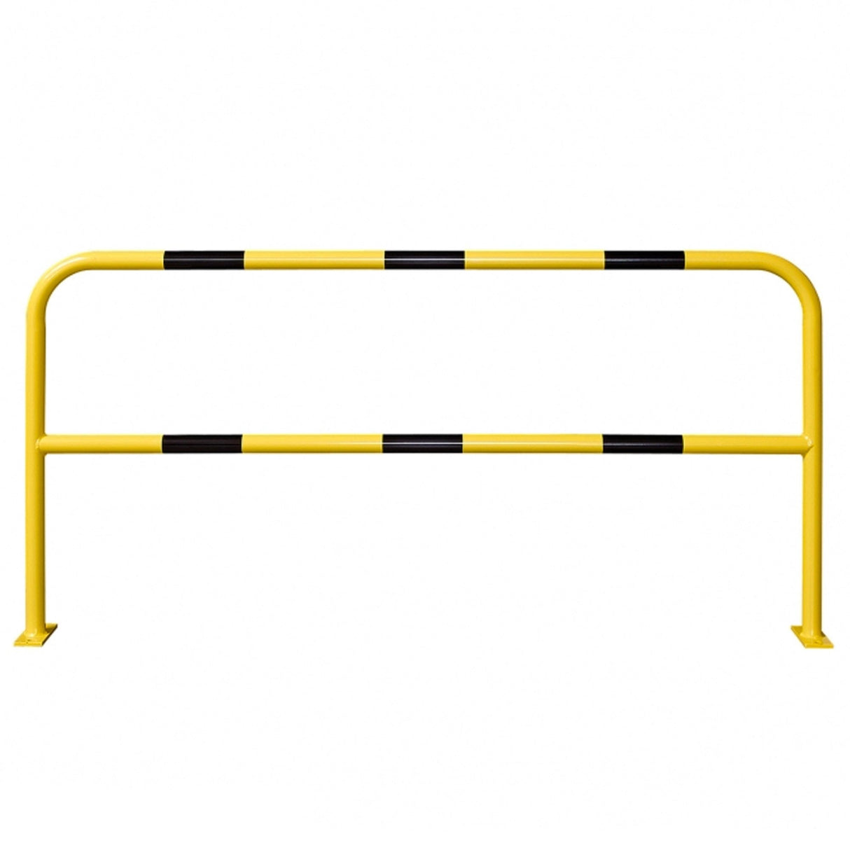 Steel-Hoop-Guard-Indoor-Use-1,000-x-1,000mmL-Powder-Coated-Surface-Fix-Yellow-Black-Traffic-Safety-Equipment-Protective-Barrier-Safety-Guard-Steel-Bollard-