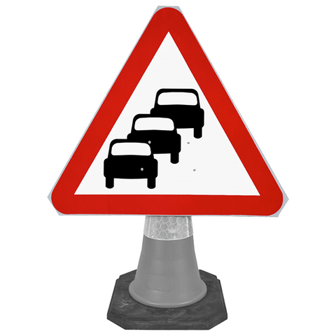 traffic-cone-road-mounted-signs-signage-warning-symbols-caution-directional-constuction-hazard-roadway-motorway-custom-roadwork-heavy-duty-reflective-caution-site-pedestrian-safety-plastic-portable-stackable-highway-uk