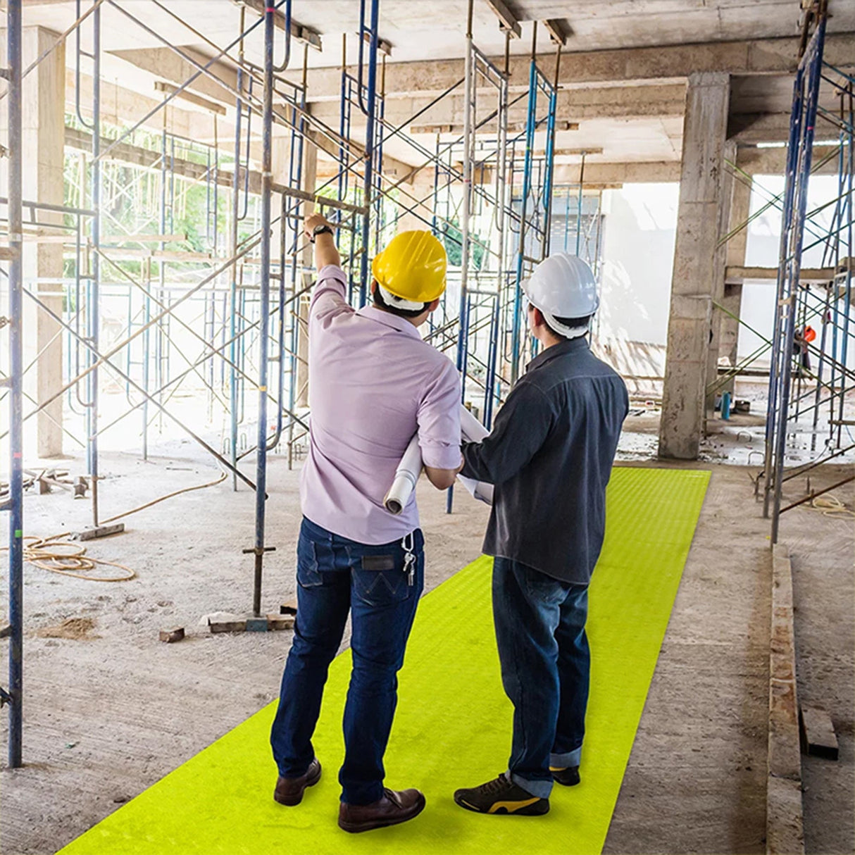 Sitepath-walkway-matting-anti-slip-lightweight-high-visibility-construction-sites-factory-warehouse-flexible-grip-yellow-slip-resistant-heavy-duty-outdoor-indoor-industrial-waterproof-commercial-rubber-PVC-chemical-resistance