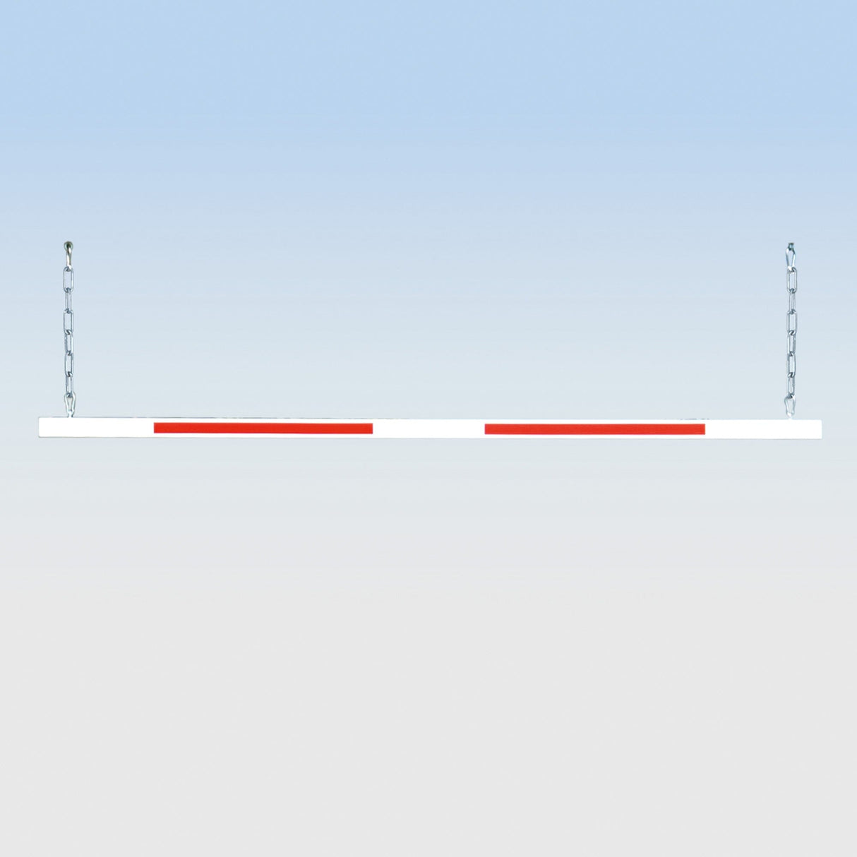 adjustable height restrictor nudge bar white and red chain high visibility cross bar car park barrier