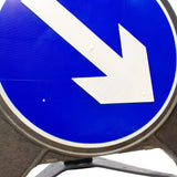 Keep Left or Keep Right Reversible Q-Sign 610