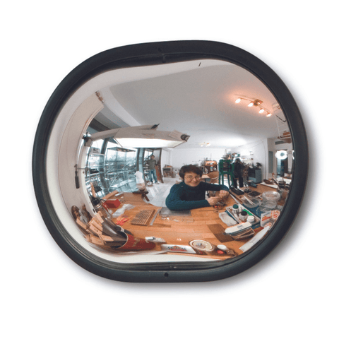 compact-safety-security-mirror-for-retail-shop-office-warehouse-convex-corner-small-365mm wall mounted 525mm Security, convex, safety, traffic, surveillance, 360-degree view, anti-theft, retail, compact indoor/outdoor mirrors.