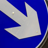 Keep Left or Keep Right Reversible Q-Sign 610