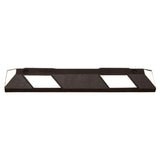 heavy duty rubber parking stops durable rubber parking blocks car vehicle concrete driveway curb asphalt garage black white
