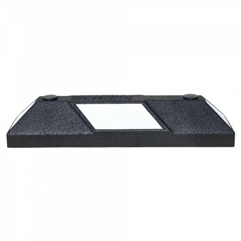 heavy duty rubber parking stops durable rubber parking blocks car vehicle concrete driveway curb asphalt garage black white