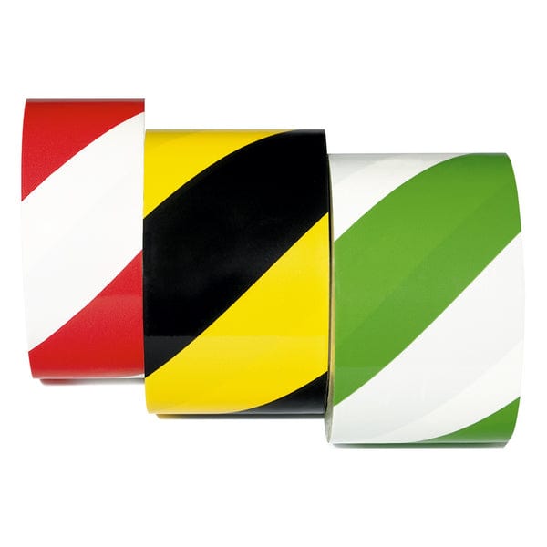 Floor Marking Tape Self Adhesive (Striped) | Multiple Colours