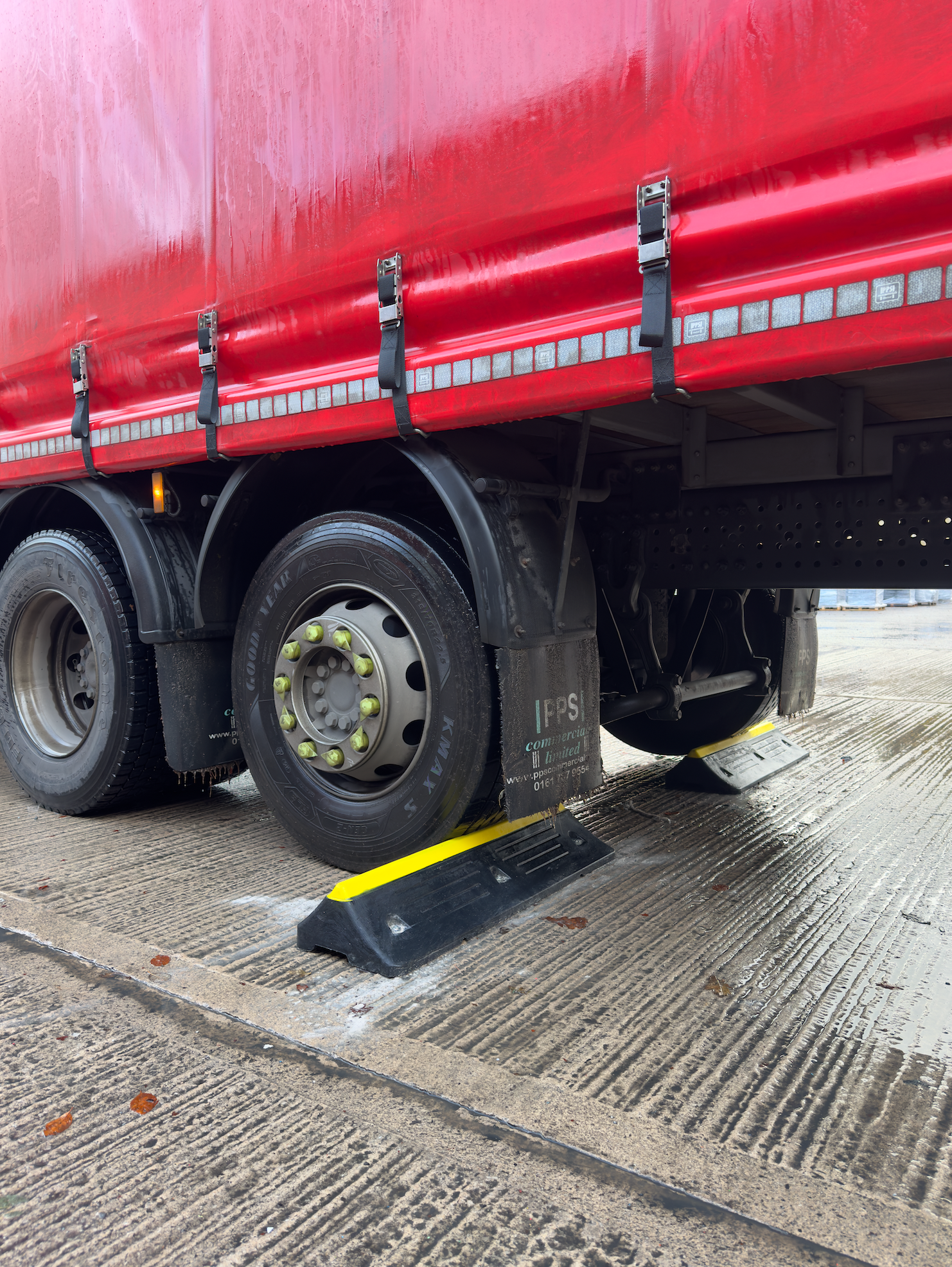 HGV Wheel Stop for Trucks and Lorries Parking