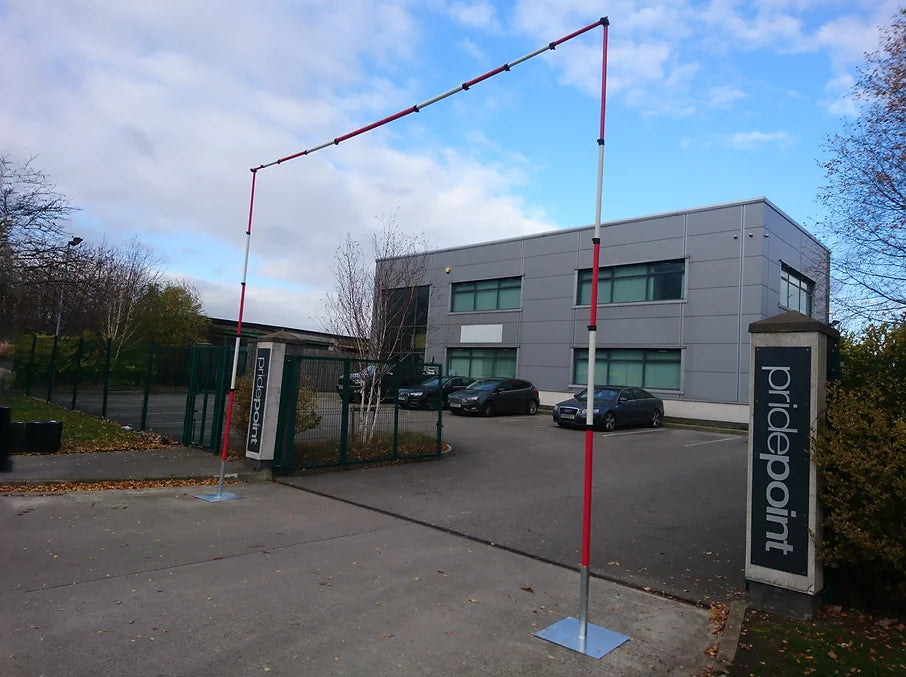Height restriction kit Construction site safety Vehicle detection sensors Rail environment safety Traffic management systems Real-time vehicle monitoring Height restriction Access control for construction sites