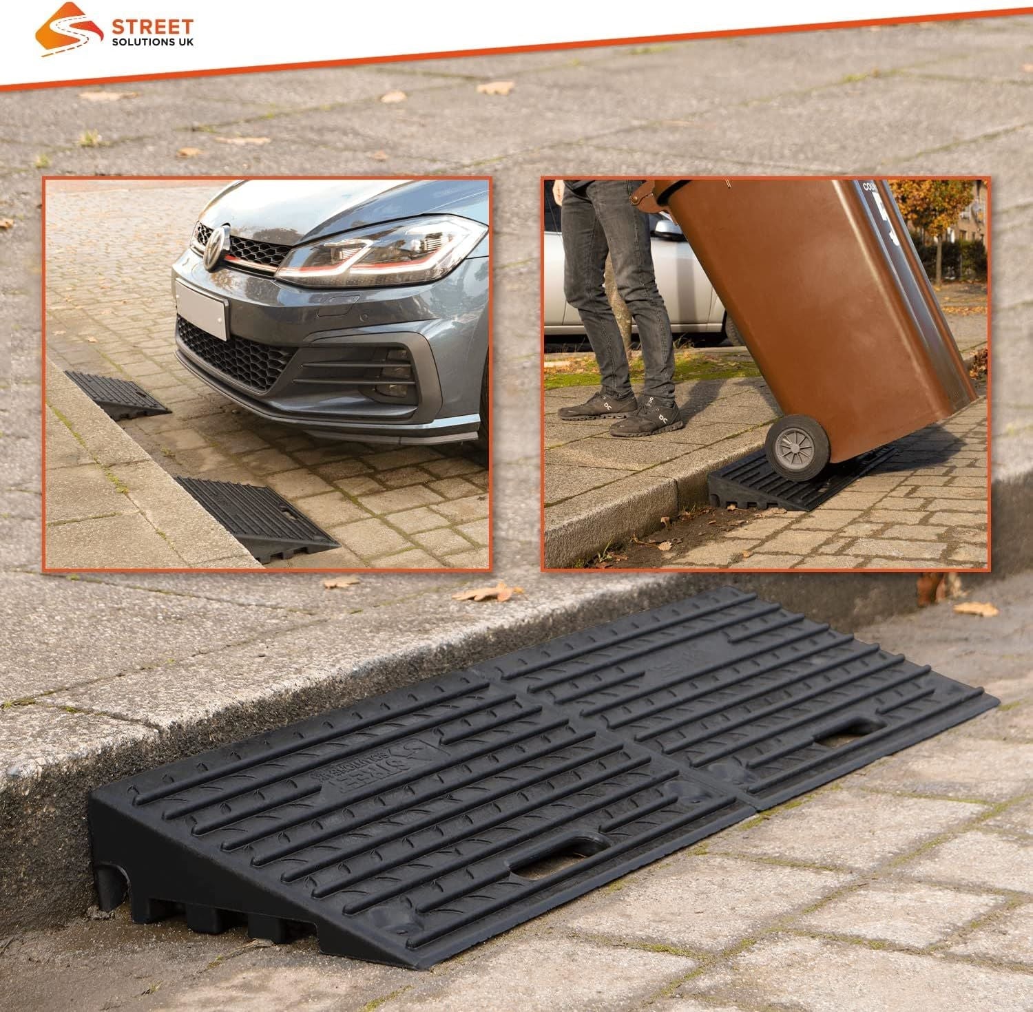 Plastic threshold ramps Threshold ramps for wheelchairs Door threshold ramp Threshold ramps for UPVC doors Kerb ramps for driveways Mobility scooter ramps for cars Mobility ramps Wheelchair ramps Disability ramp Street Solutions UK