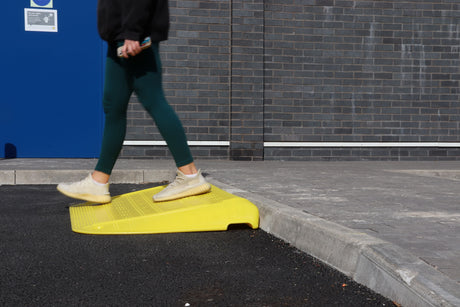 Kerb ramps rubber plastic Curb ramps Threshold ramps for wheelchairs Rubber threshold ramps Door threshold ramp Mobility scooter ramps for cars Mobility ramp Wheelchair ramps Street Solutions UK Disabled access ramp