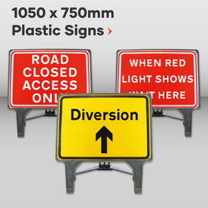 Plastic Frame Road Signs