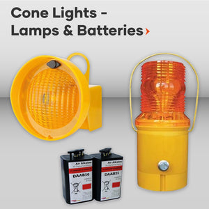 conelite-synchro-synchronising-traffic-cone-lights-LED-flashing-road-safety-portable-warning-high-visibility-photocell--roadworks-unipart-dorman-waterproof-beacon-highway-outdoor-construction-nighttime--orange-high-intensity-barrier-pedestrian-uk