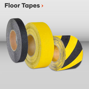 Floor marking tape solutions industrial heavy-duty safety hazard warning Pro line anti-slip high-visibility non-skid durable adhesive striped social distancing directional forklift warehouse PVC reflective custom tape pressure application roller