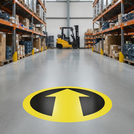 Floor Sign Stickers for Warehouse Offices