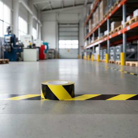 Yellow Black Chevron Floor Tape Warehouse Floor