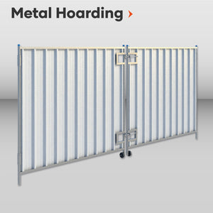 Galvanised Steel Hoarding Fencing Panels Temporary fencing Metal Construction Site Building projects Event venues Outdoor concerts Road works Public safety barriers Temporary enclosures Industrial sites Storage facilities Renovation projects