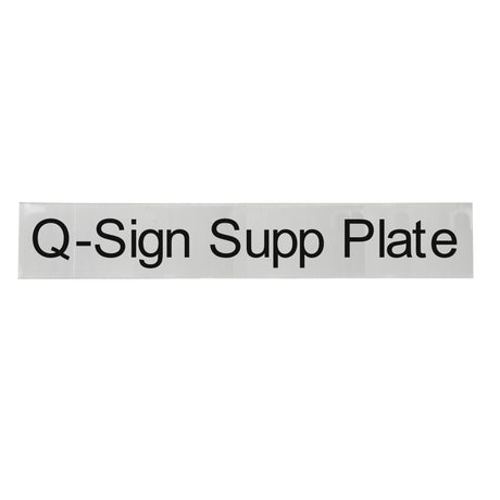 Q-Sign Supplementary Plates High-Visibility Supplementary Plates Durable for Long-Lasting Use Weather-Resistant for All Conditions Street Solutions UK Traffic management Municipal signs Traffic accessories Street safety Traffic solutions