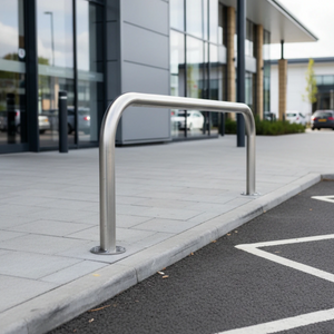 steel outdoor protection hoop crash barrier bolt down