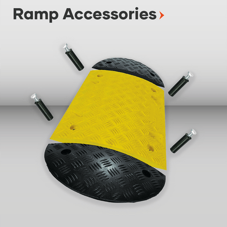 Ramp Accessories Handrails non-slip enhanced safety easy transportation and storage carrying cases ADA compliant accessories high visibility reflective heavy duty durable