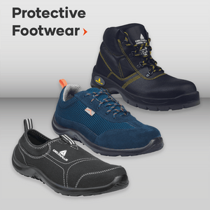 Protective Footwear Safety shoes Work boots Steel-toe boots Slip-resistant shoes Puncture-resistant boots Electrical hazard boots Chemical-resistant shoes Heavy-duty work shoes Industrial safety shoes