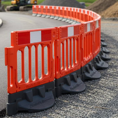 Self Weighted Plastic Chapter 8 Barrier Orange