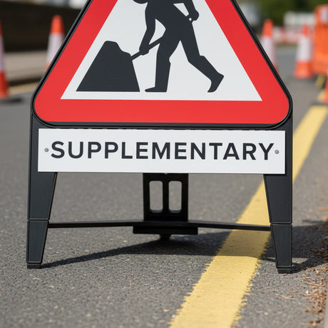 Q Sign Temporary Road Sign Supplementary Plate