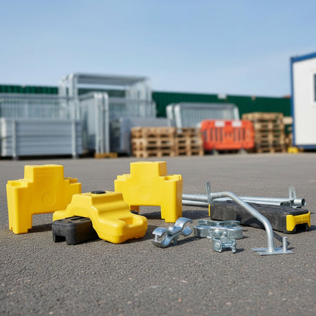 Temporary Fencing Accessories Ballast Weights Coupler Clips