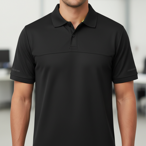 black work polo shirt