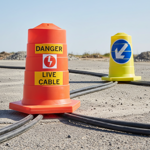 cable covers plastic bollard cones