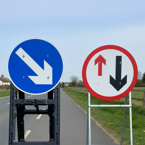 Circular Quick Fit Sign Faces keep right give way