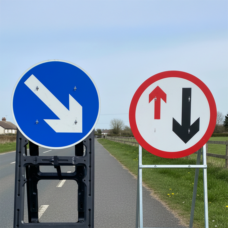 Circular Quick Fit Sign Faces | Street Solutions UK