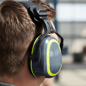 ear defenders yellow details
