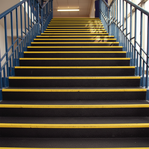 GRP stair treads and nosing covers anti slip high visibility